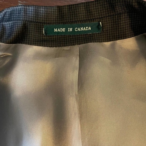 Ralph Lauren Men's Sport Jacket 02 Buttons Brown Plaid Size 48 Regular - Picture 7 of 9